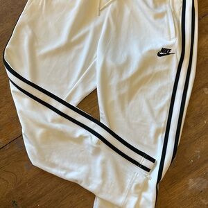Nike Mens Tribute White and Black Track Pants